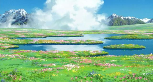 Screen cap from Howl's Moving Castle